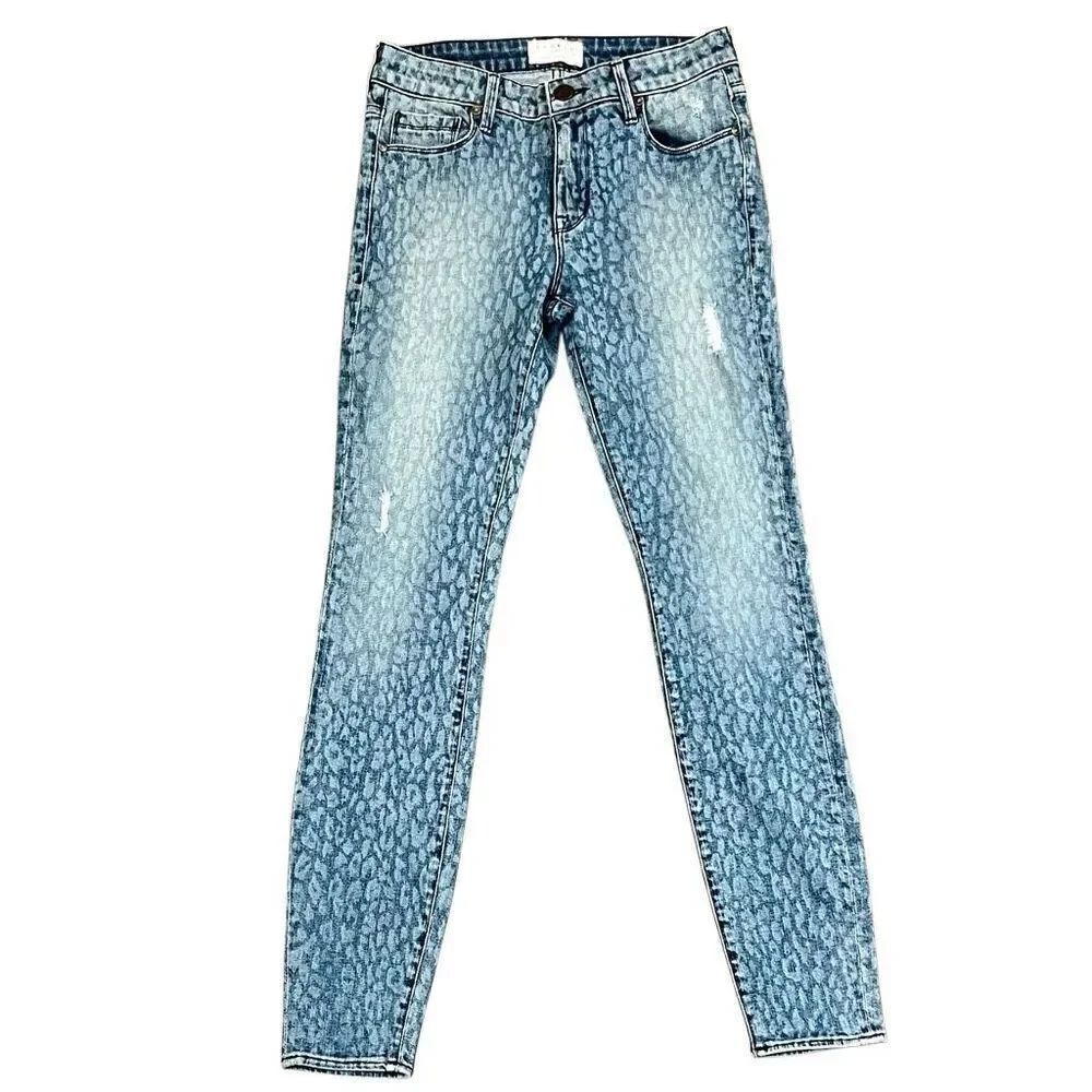 Parker Smith Ava Leo Print Skinny Jeans